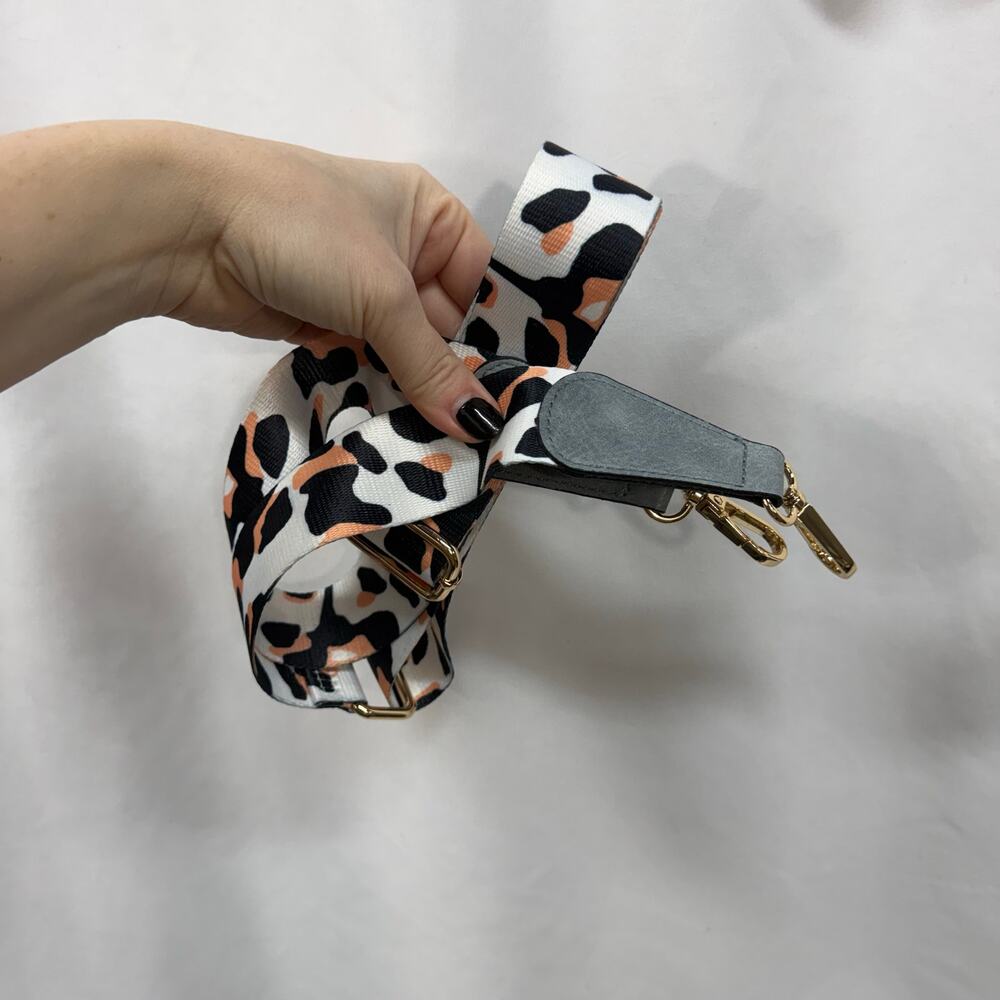 Unbranded Adjustable Animal Print Bag Strap Purse Strap Crossbody Gold Tone